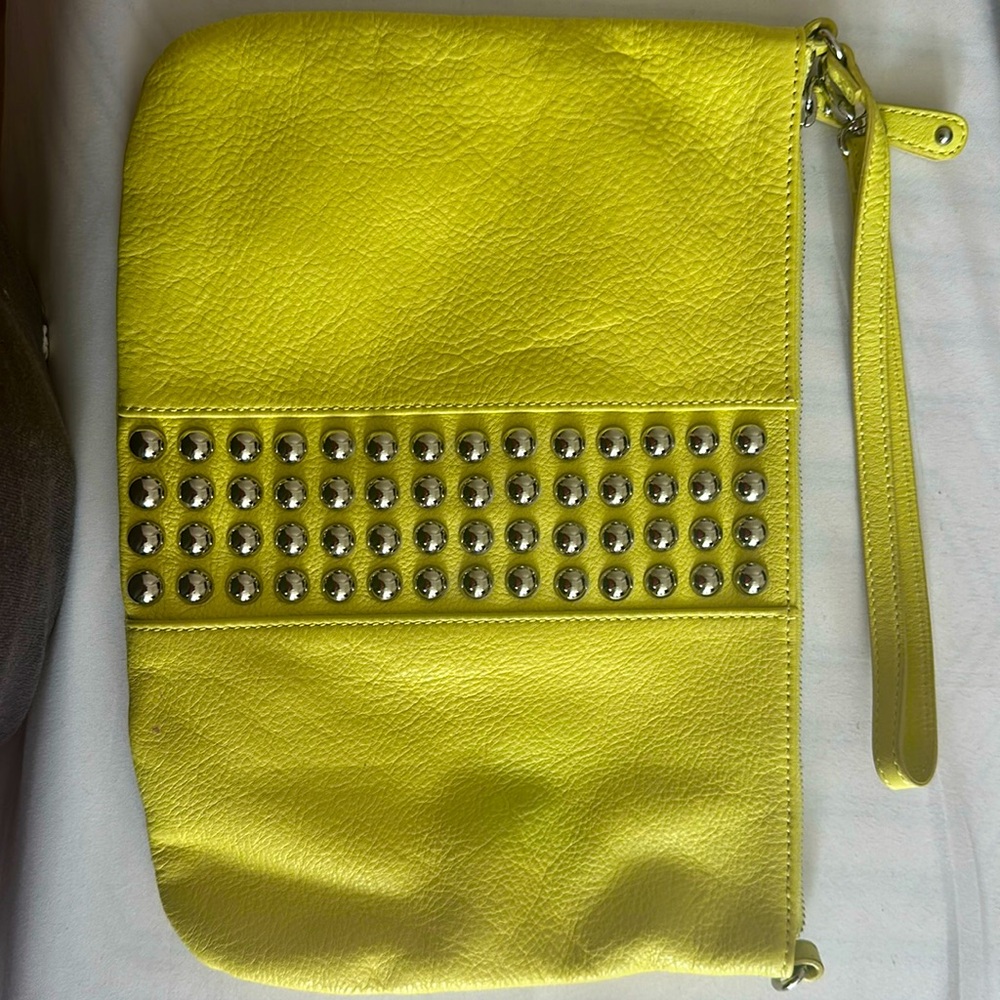 Lime yellow fashion bag